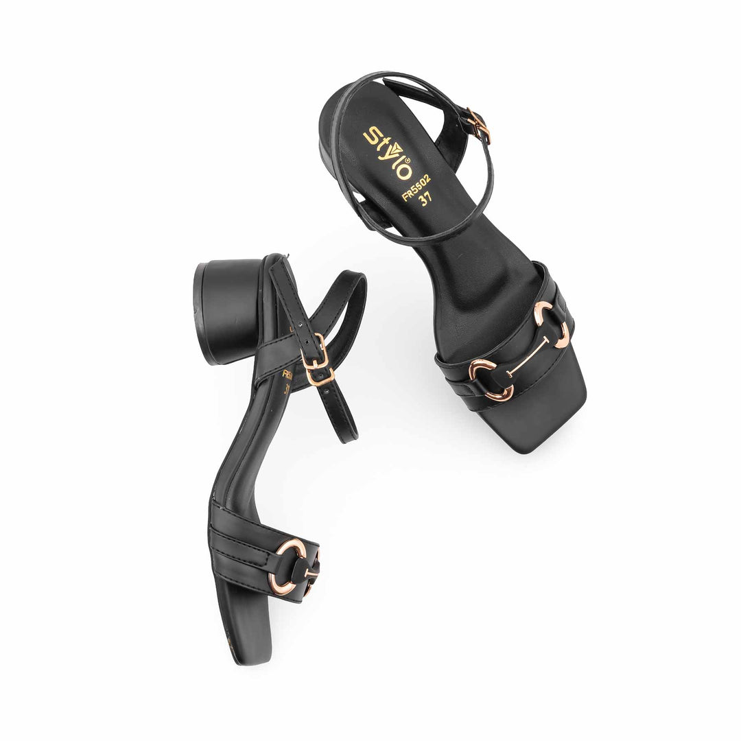 Black Formal Sandal For Women FR5502
