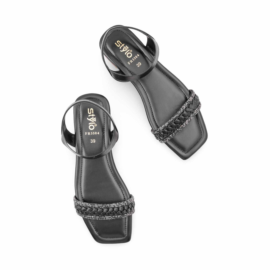 Black Formal Sandal For Ladies FR5504