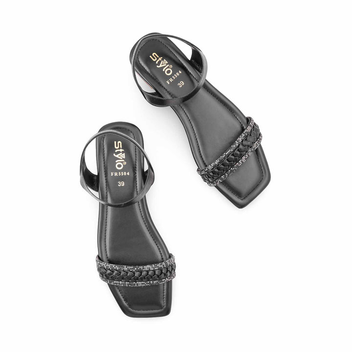 Black Formal Sandal For Ladies FR5504