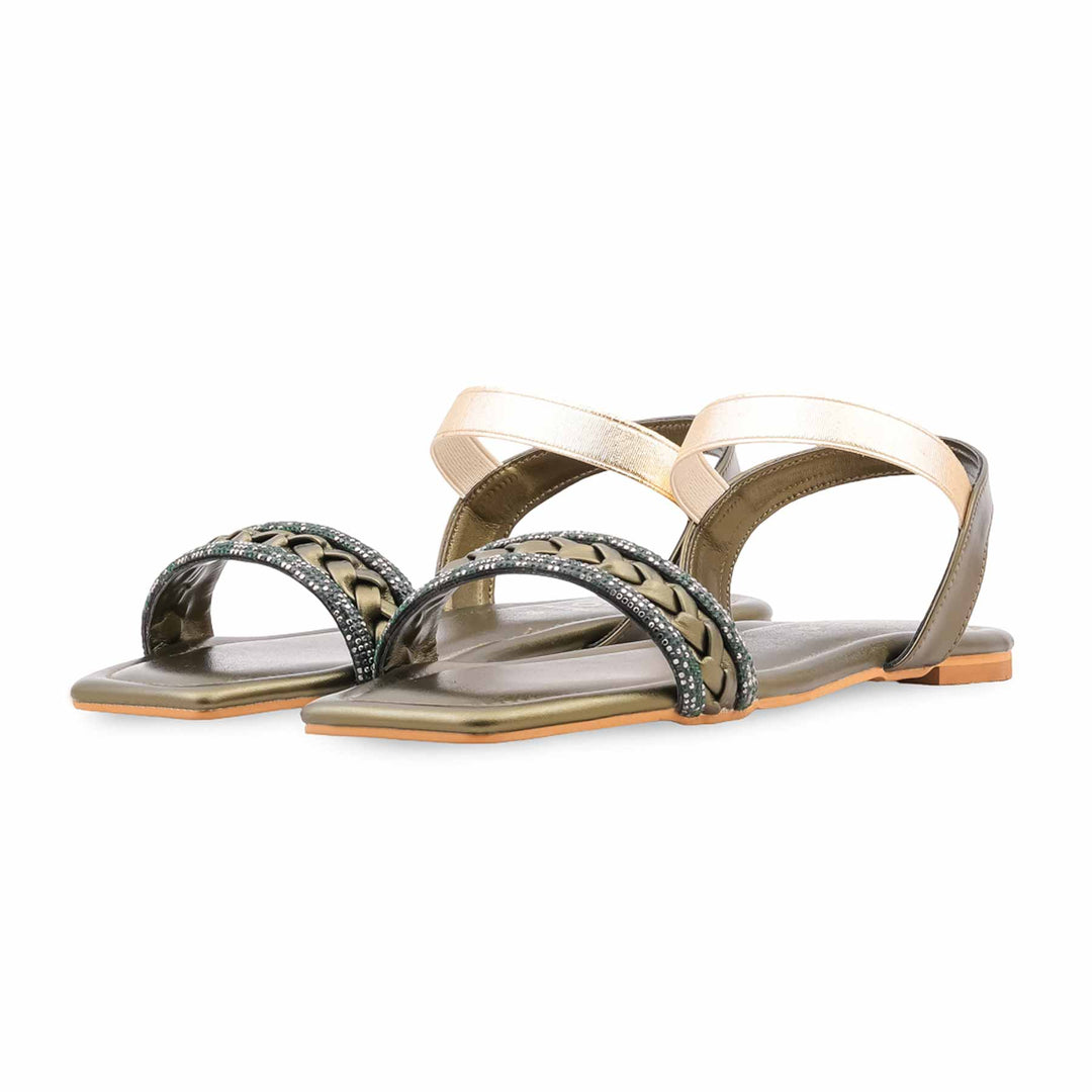 Green Formal Sandal For Ladies FR5504