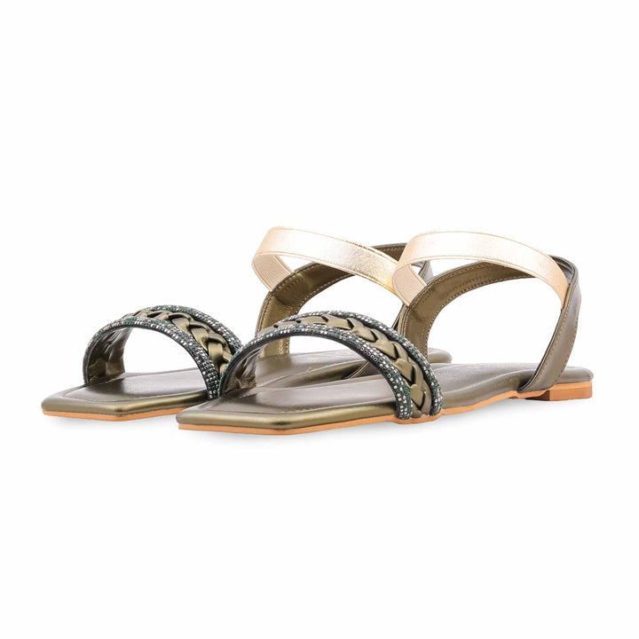 Green Formal Sandal For Ladies FR5504
