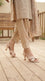 Cream Formal Sandal For Women FR5505
