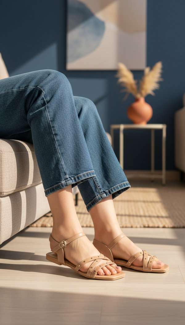 Brown Formal Sandal For Women FR5507