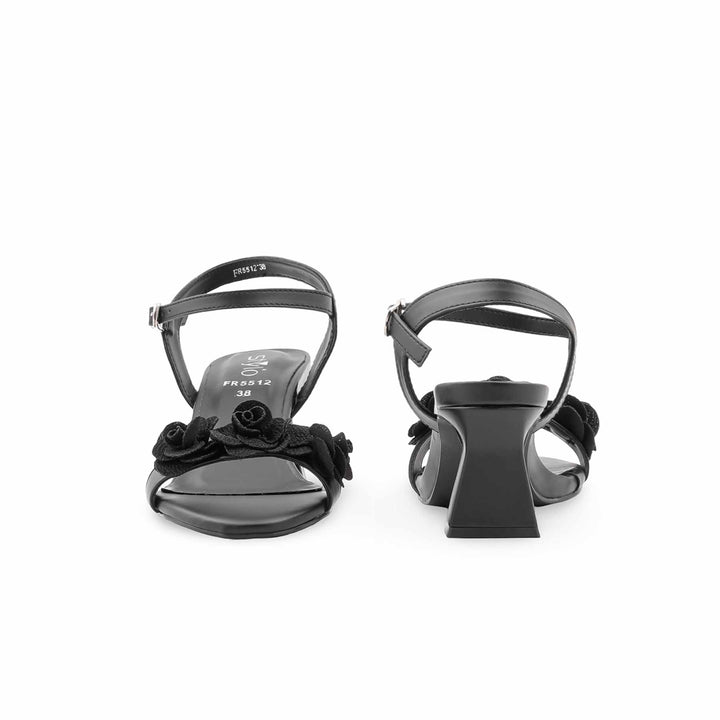 Black Formal Sandal For Ladies FR5512