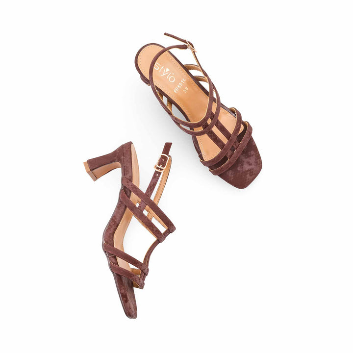 Brown Formal Sandal For Women FR5516