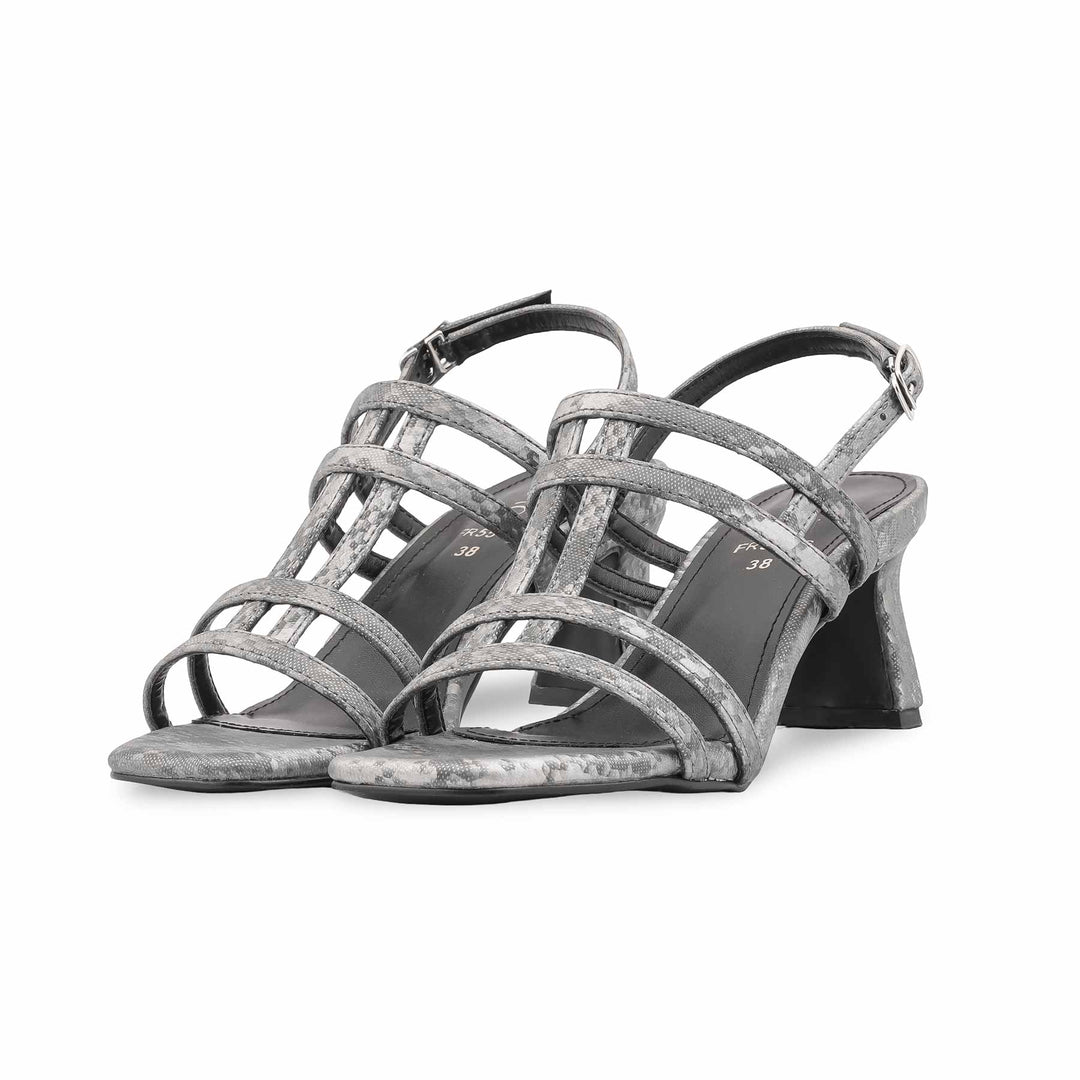 Grey Formal Sandal For Ladies FR5516