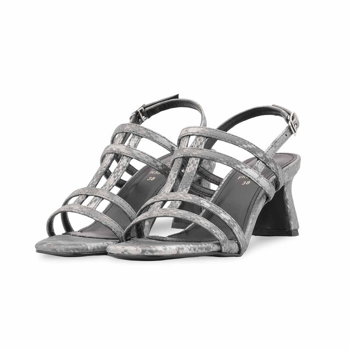 Grey Formal Sandal For Ladies FR5516