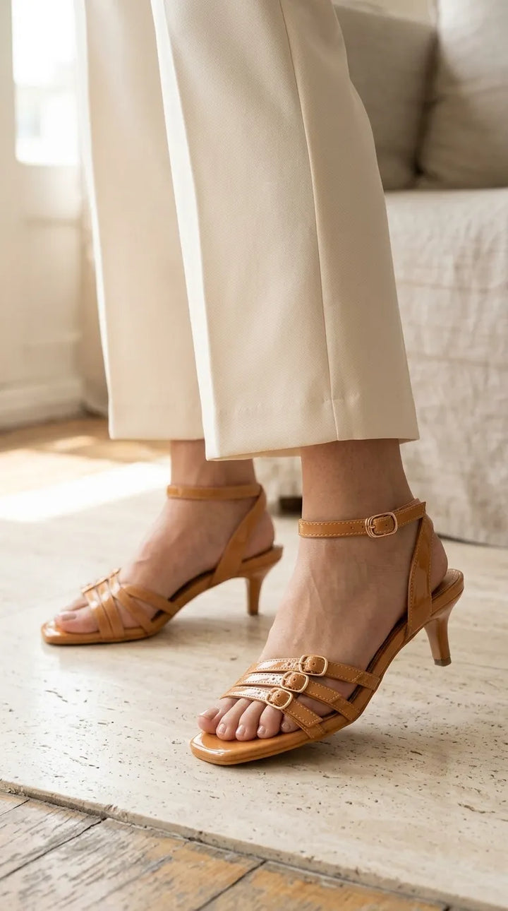 Beige Formal Sandal For Women FR5518