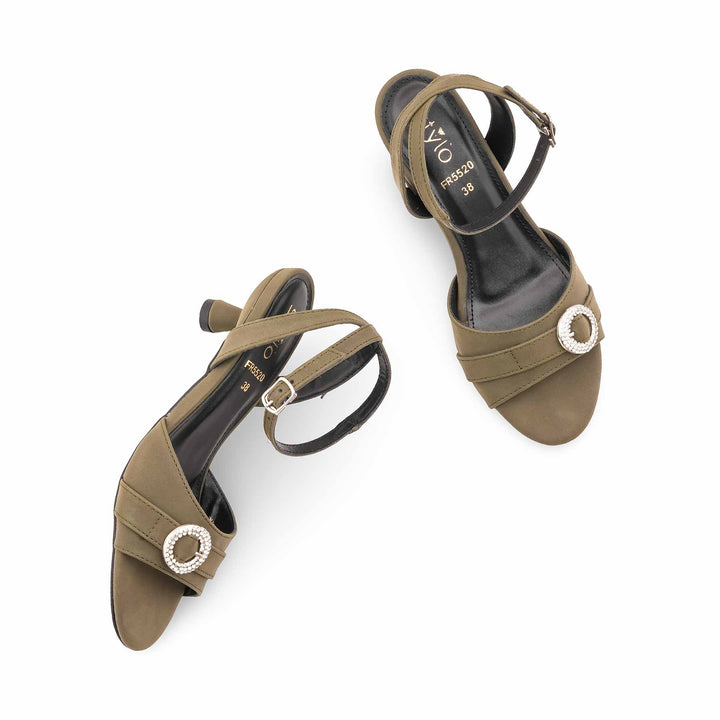 Olive Formal Sandal For Ladies FR5520