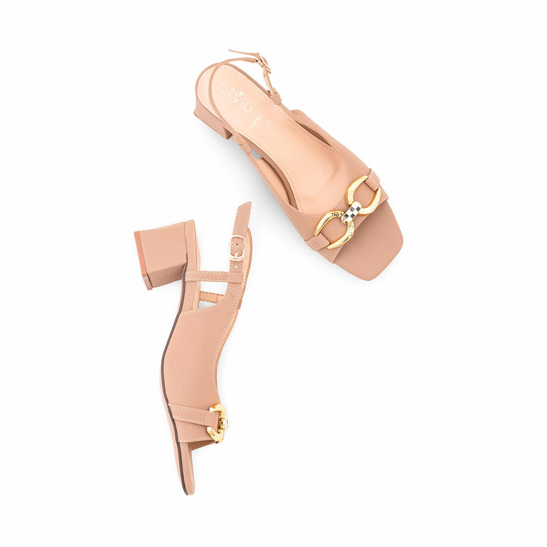 Beige Formal Sandal For Women FR5522