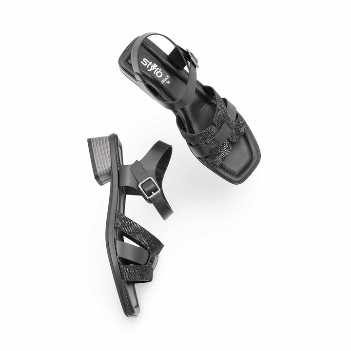 Black Formal Sandal For Women FR5526