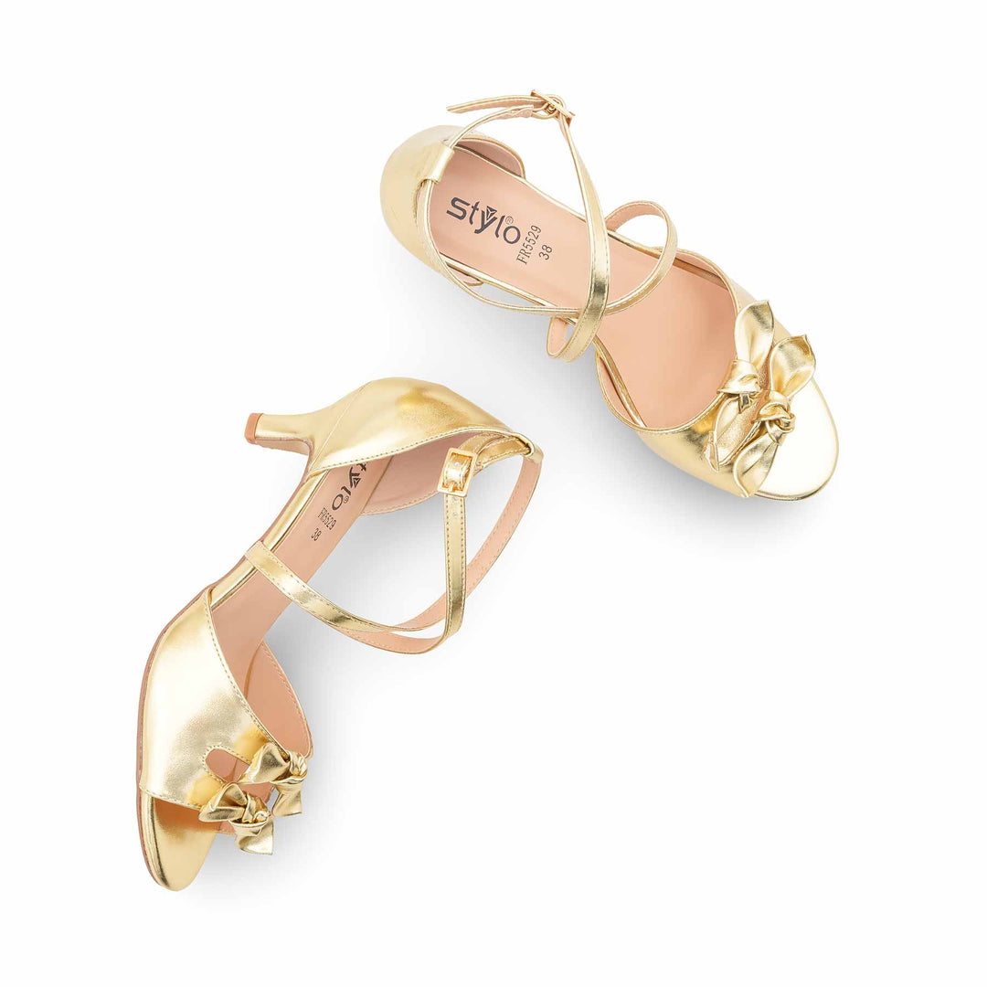 Golden Formal Sandal For Women FR5529