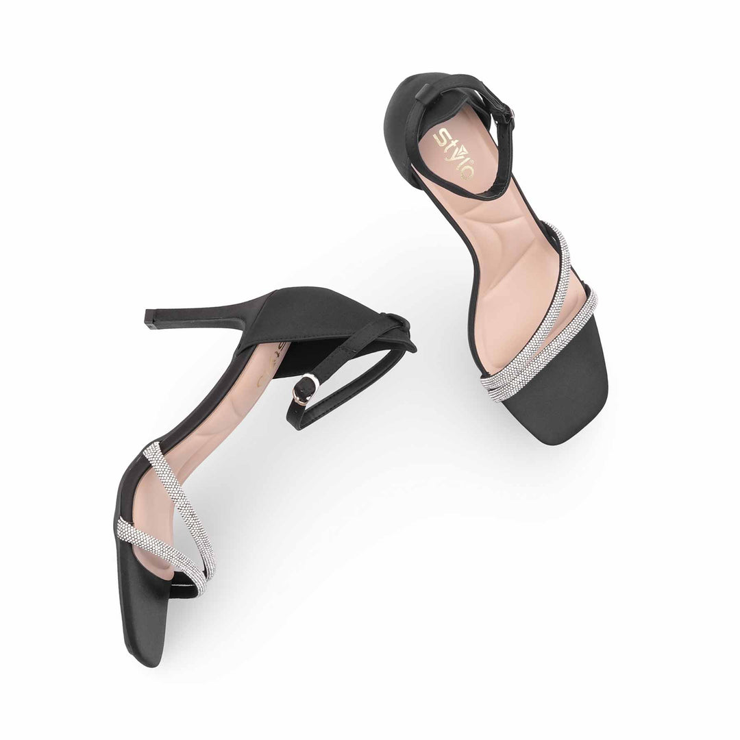 Black Formal Sandal For Ladies FR5532