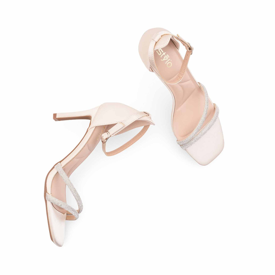 Beige Formal Sandal For Ladies FR5532