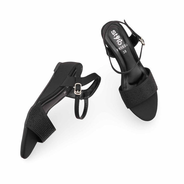 Black Formal Sandal For Ladies FR5535