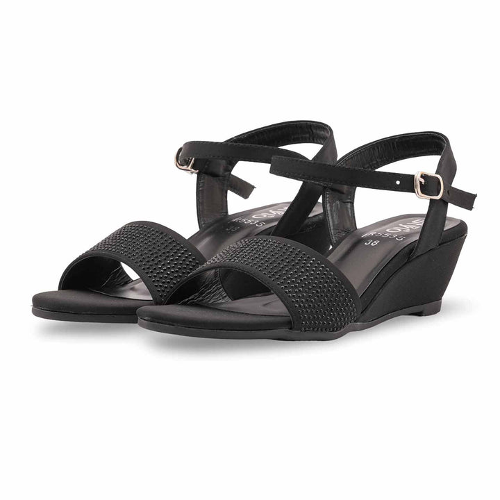 Black Formal Sandal For Ladies FR5535