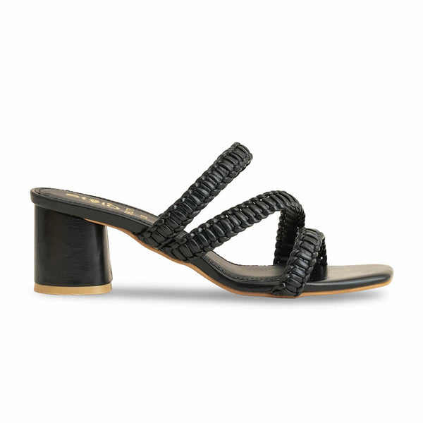 Black Formal Slipper For Ladies FR8276
