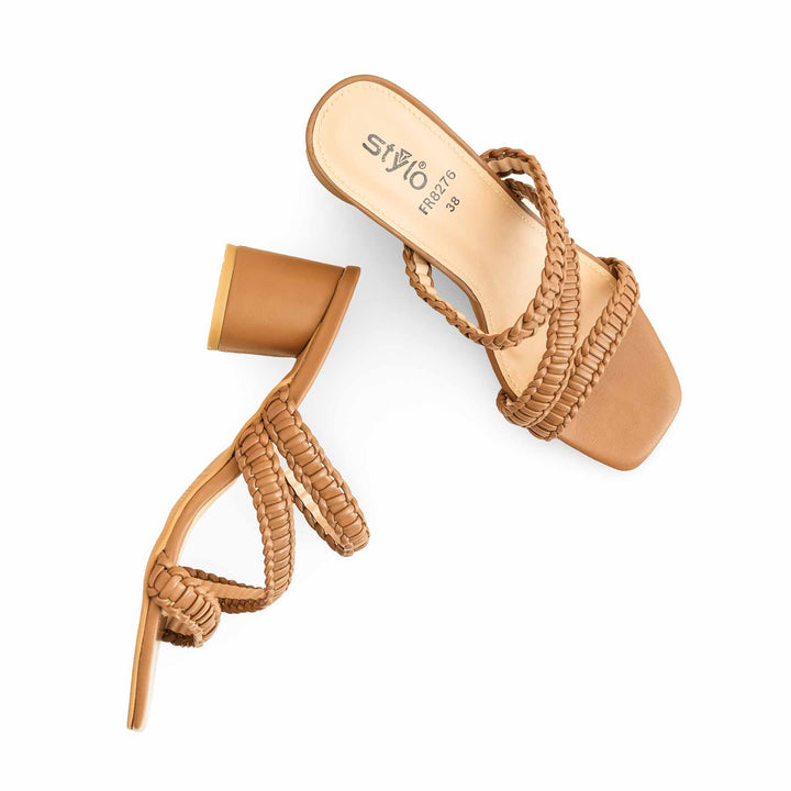 Brown Formal Slipper For Ladies FR8276