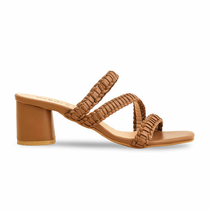 Brown Formal Slipper For Ladies FR8276