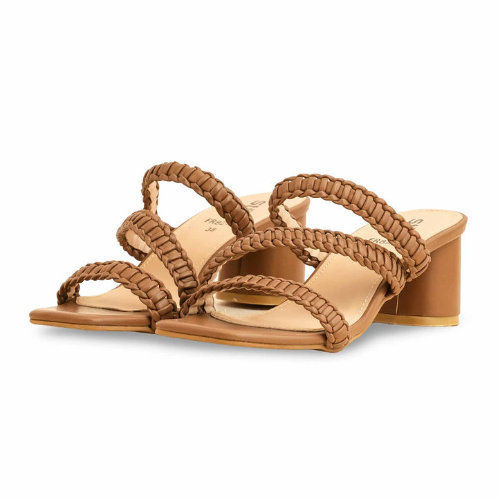 Brown Formal Slipper For Ladies FR8276