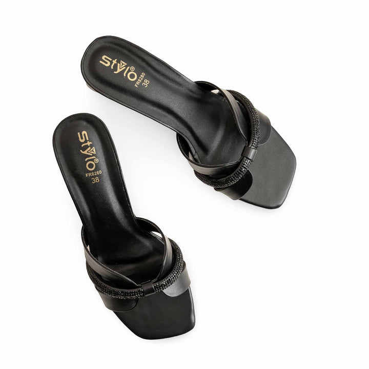 Black Formal Slipper For Women FR8280