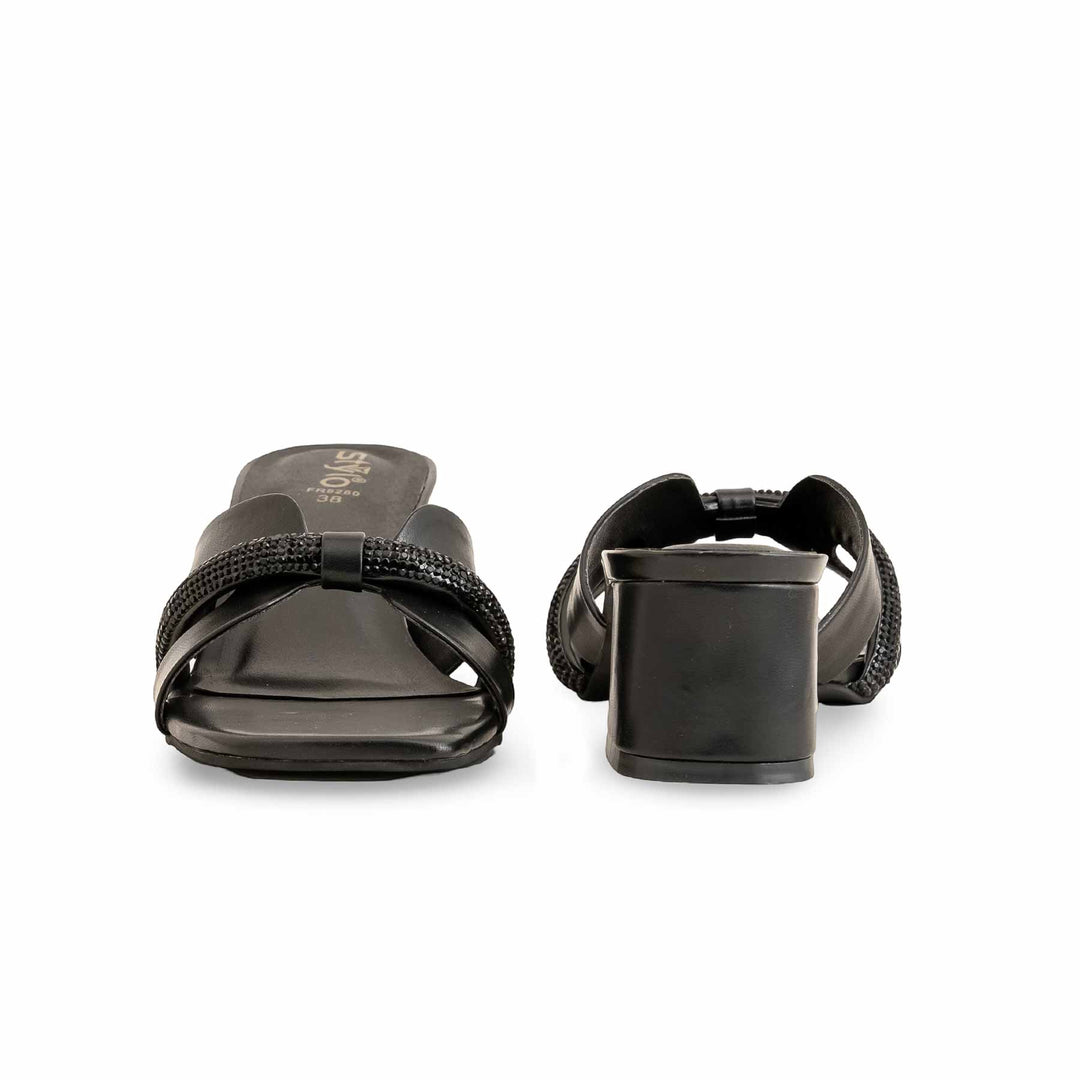 Black Formal Slipper For Women FR8280