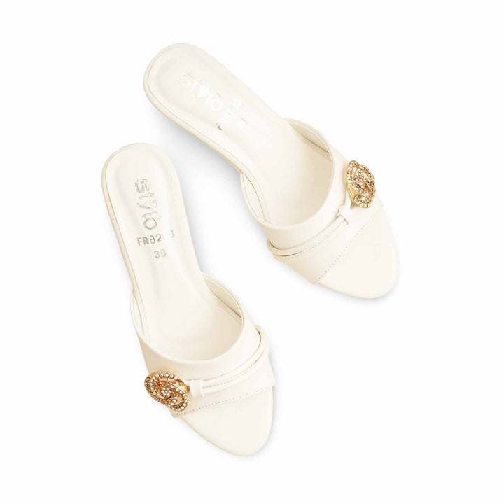 White Formal Slipper FR8283