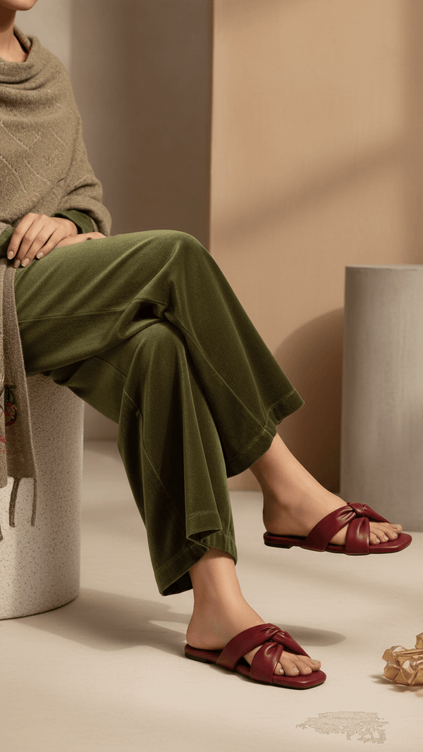 Maroon Formal Slipper FR8292