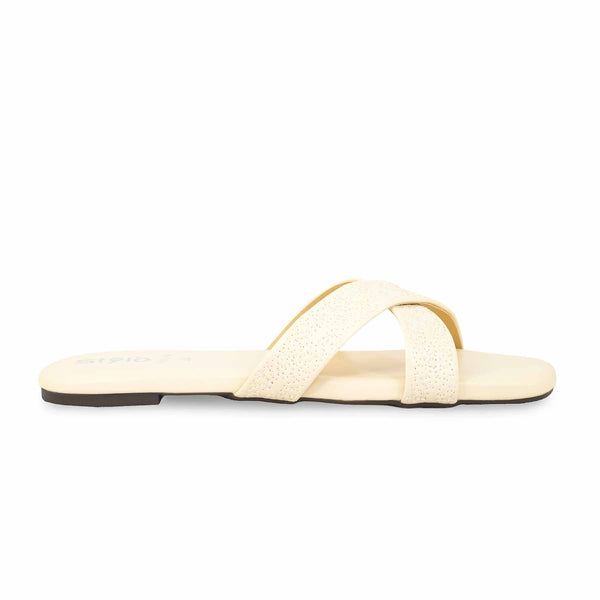 Cream Formal Slipper FR8294