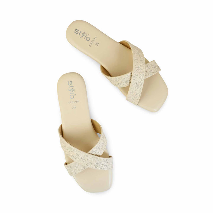 Cream Formal Slipper FR8294