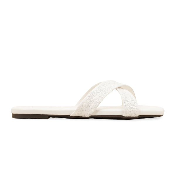 White Formal Slipper FR8294