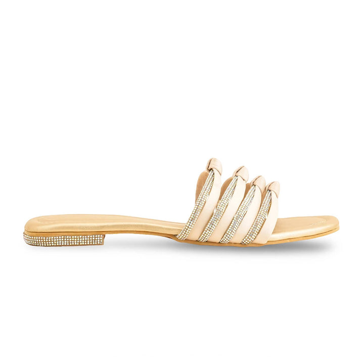 Golden Formal Slipper For Ladies FR8302
