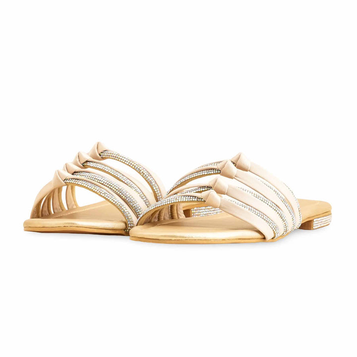 Golden Formal Slipper For Ladies FR8302
