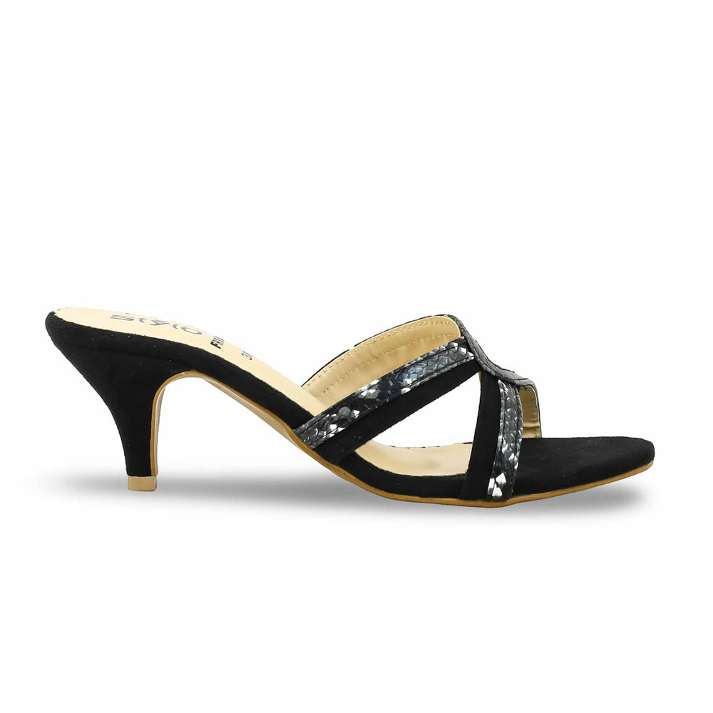 Black Formal Slipper For Women FR8306