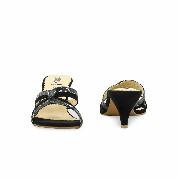 Black Formal Slipper For Women FR8306