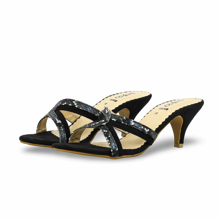 Black Formal Slipper For Women FR8306