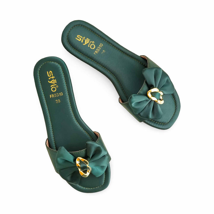 Green Formal Slipper For Women FR8310