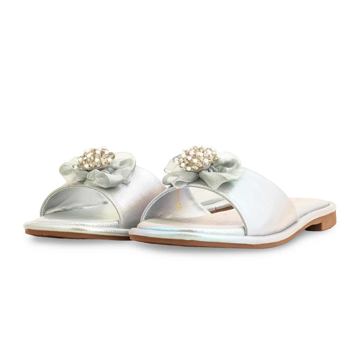Silver Formal Slipper FR8312