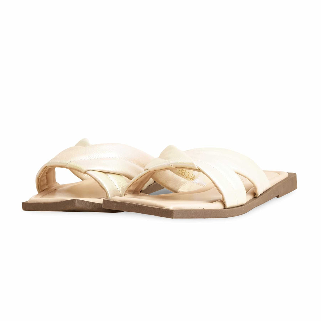 Cream Formal Slipper FR8313