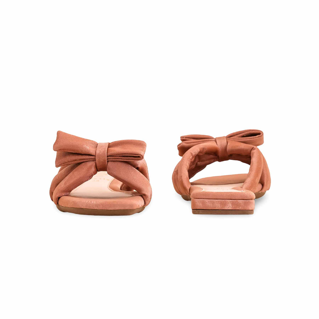 Peach Formal Slipper For Women FR8319