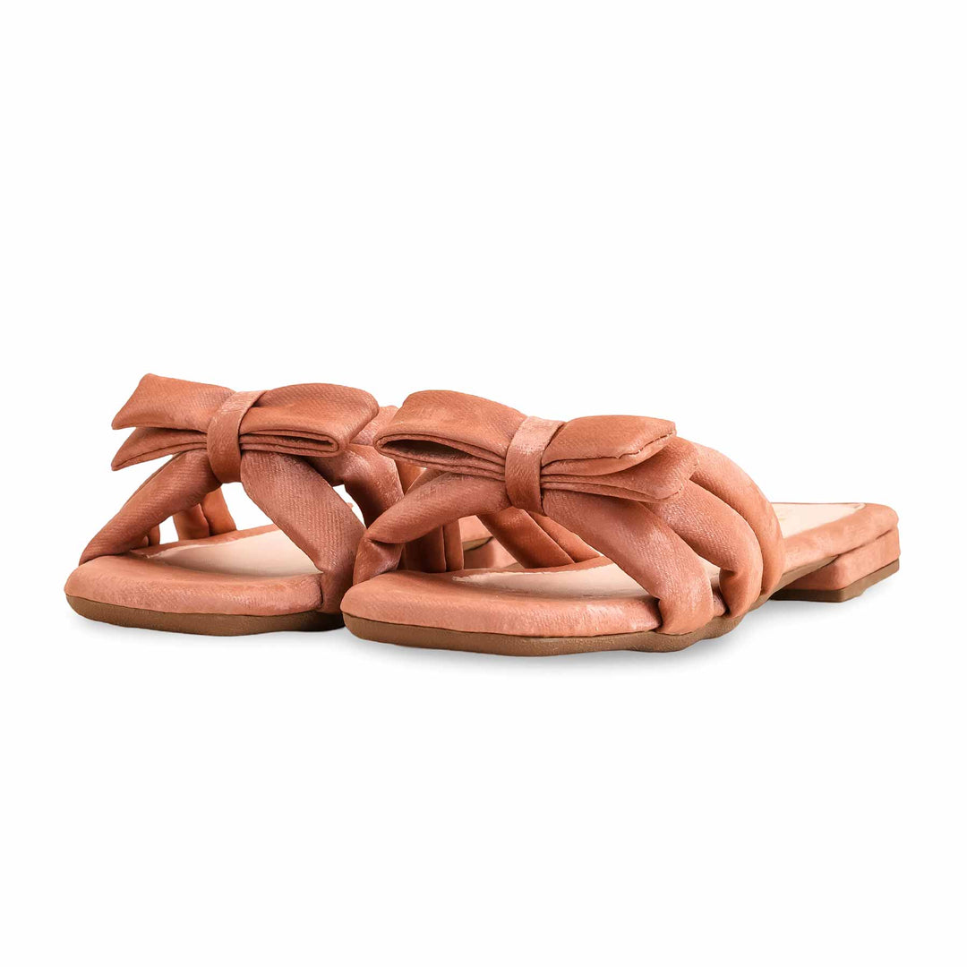 Peach Formal Slipper For Women FR8319