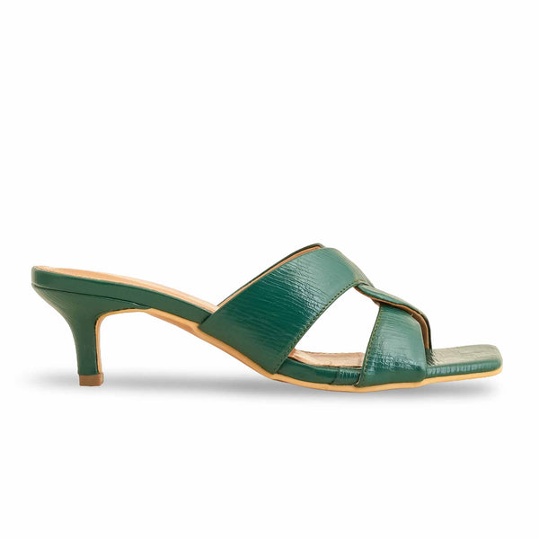 Green Formal Slipper For Women FR8321