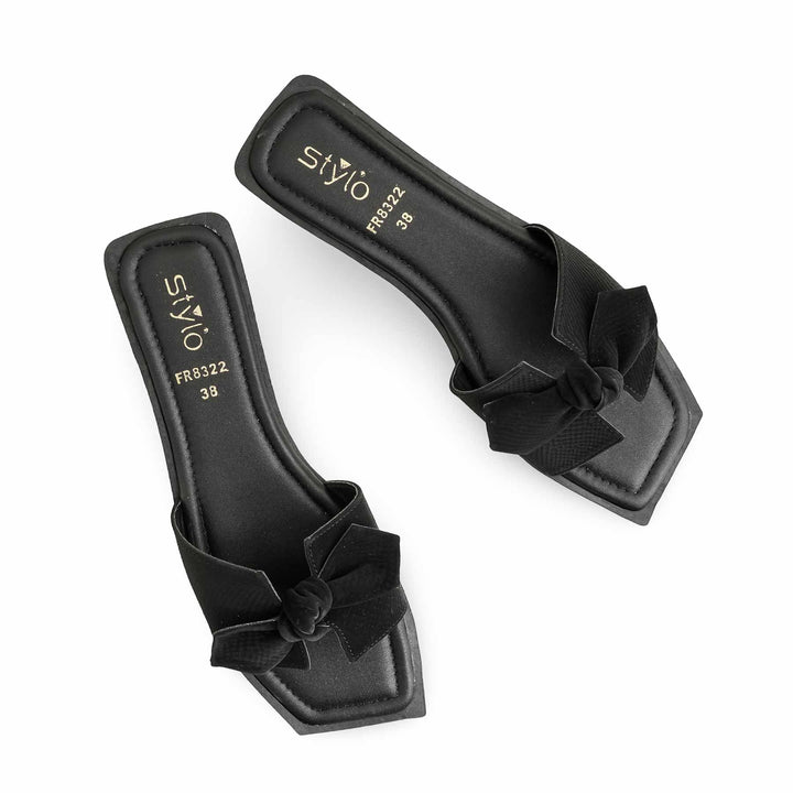 Black Formal Slipper For Ladies FR8322