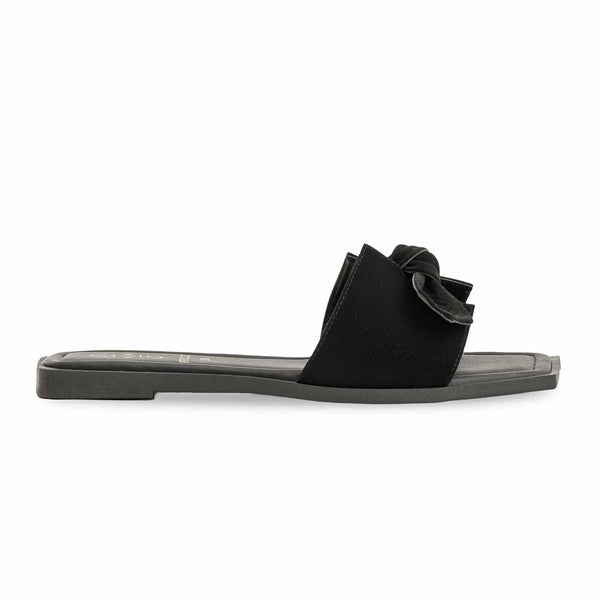 Black Formal Slipper For Ladies FR8322