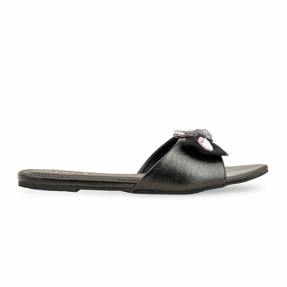 Black Formal Slipper For Ladies FR8326