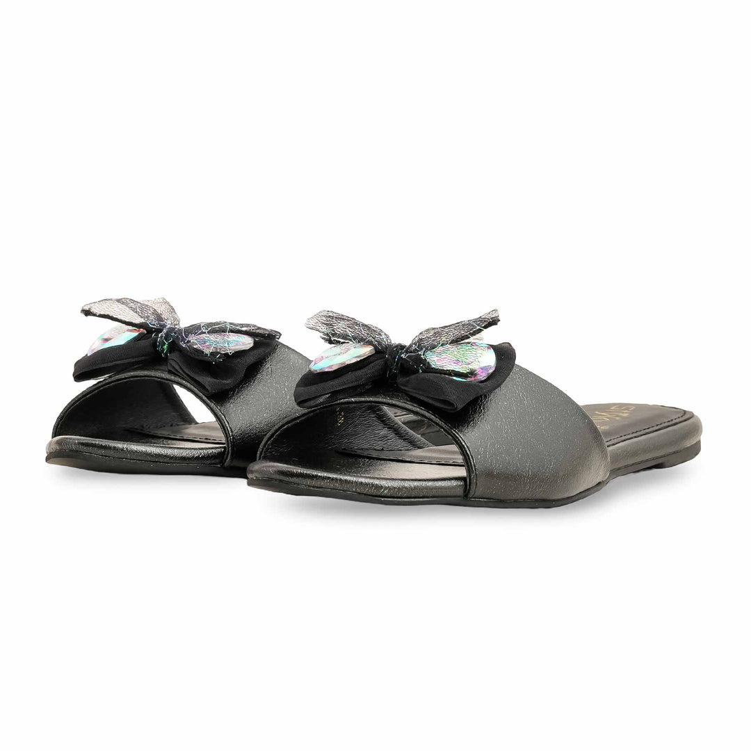 Black Formal Slipper For Ladies FR8326