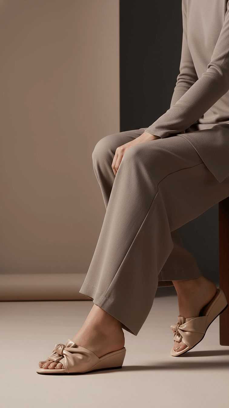 Cream Formal Women Slipper FR8330