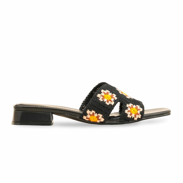 Black Formal Slipper FR8339