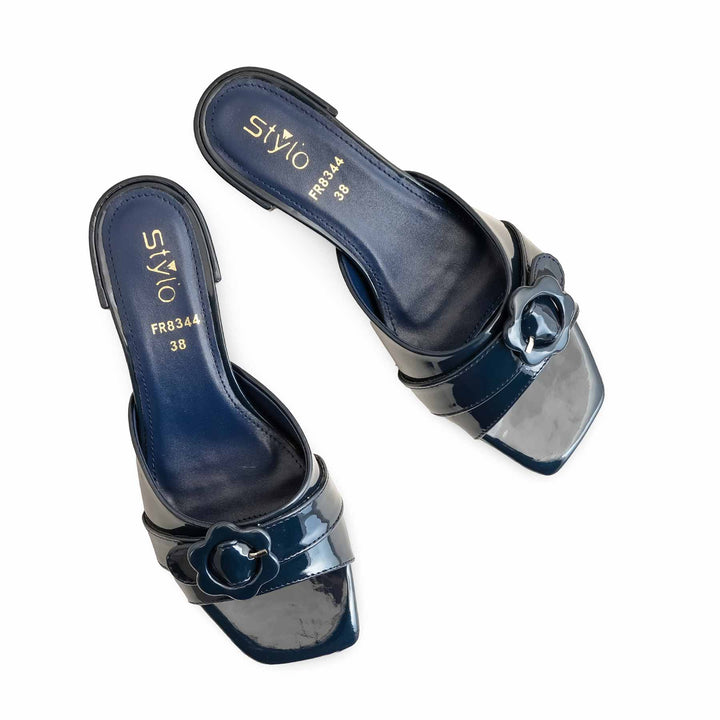 Navy Formal Slipper For Ladies FR8344