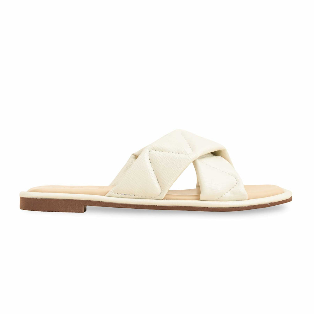 Cream Formal Slipper FR8352